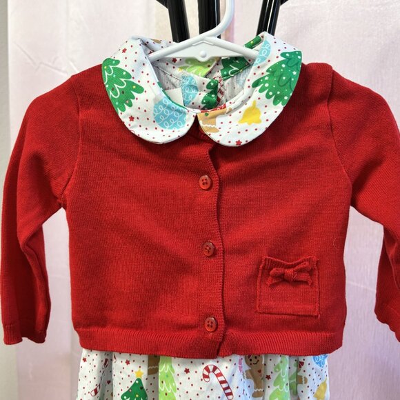 🎄 Goodlad Toddler Girls’ Christmas Dress & Cardigan Set – Size 18 Months – NWT - Picture 4 of 4